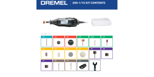 Dremel 200-1/15 Two Speed Rotary Tool Kit