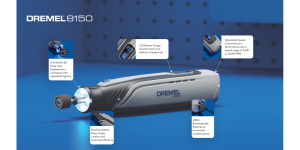 Dremel 8150-N/20 Brushless USB-C Rechargeable 8V Rotary Tool with LED Work Light
