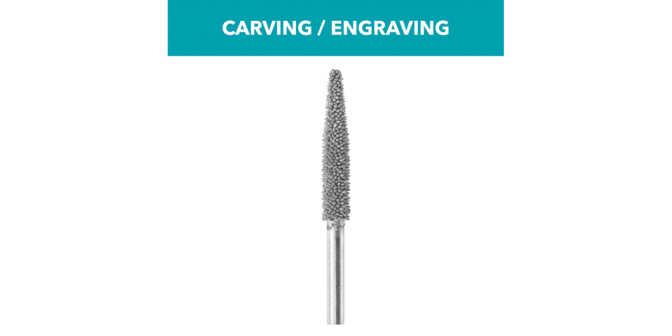 Dremel 9931 Structured Tungsten Carbide Carving Bit (Taper)