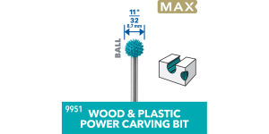 Dremel 9951 Max Power Carving Bit