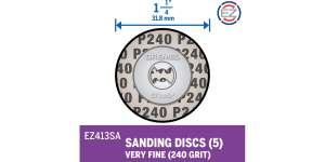 Dremel EZ413SA  EZ Lock™ Sanding Discs, 240 grit