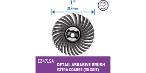 Dremel EZ471SA EZ Lock Detail Abrasive Brush