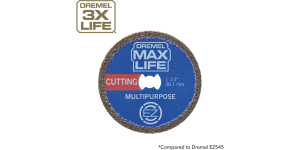 Dremel Max Life EZ545HP 1-1/2″ (38.1mm) High Performance Diamond Coated Wheel