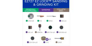 Dremel EZ727-01 18 Piece EZ Lock™ Sanding and Grinding Rotary Accessory Kit