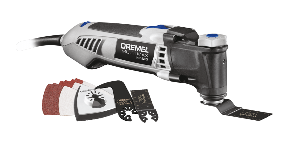Dremel Multi-Max MM35 3.5 Amp Variable Speed Corded Oscillating Multi-Tool Kit with 12 Accessories and Storage Bag