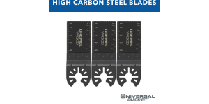 Dremel MM480U Universal Quick Fit 1-1/4 in. Wood Flush Cutting Oscillating Multi-Tool Blade (3-Piece)