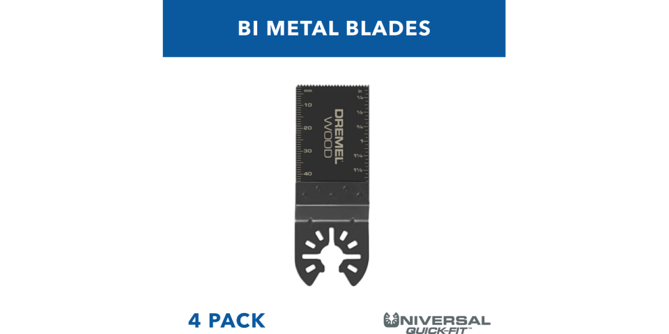 Dremel MM482B-4 Wood and Metal Flush Cutting Oscillating Blade