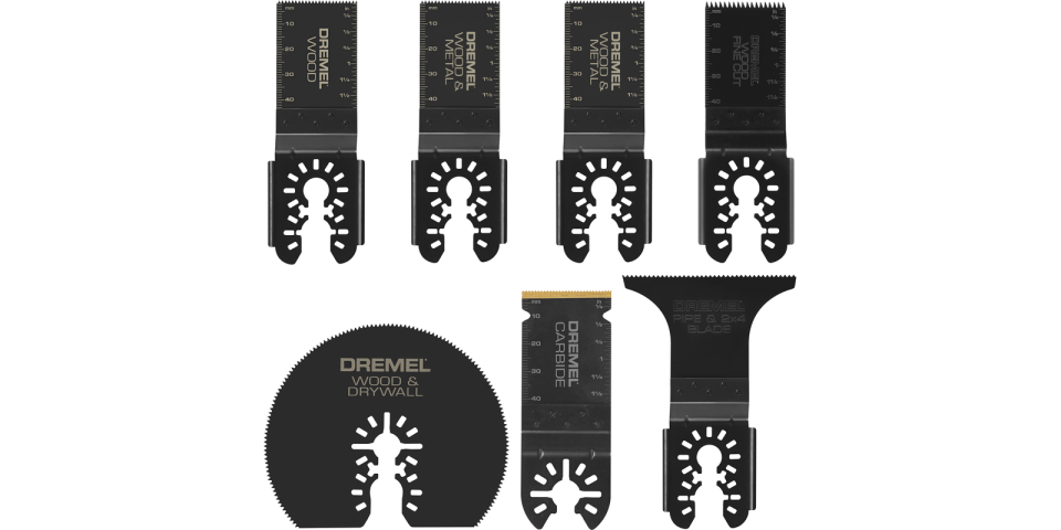 Dremel MM497U Universal Carbide/ General Purpose/ HCS Oscillating Multi-Tool Blade Kit (7-Piece)