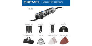Dremel Multi-Max MM50-01 5 Amp Variable Speed Corded Oscillating Multi-Tool Kit with 30 Accessories and Storage Bag