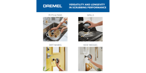 Dremel PC10-07 Versa 4-Volt Power Scrubber Kit with Scrub Daddy Cleaning Sponge Pads