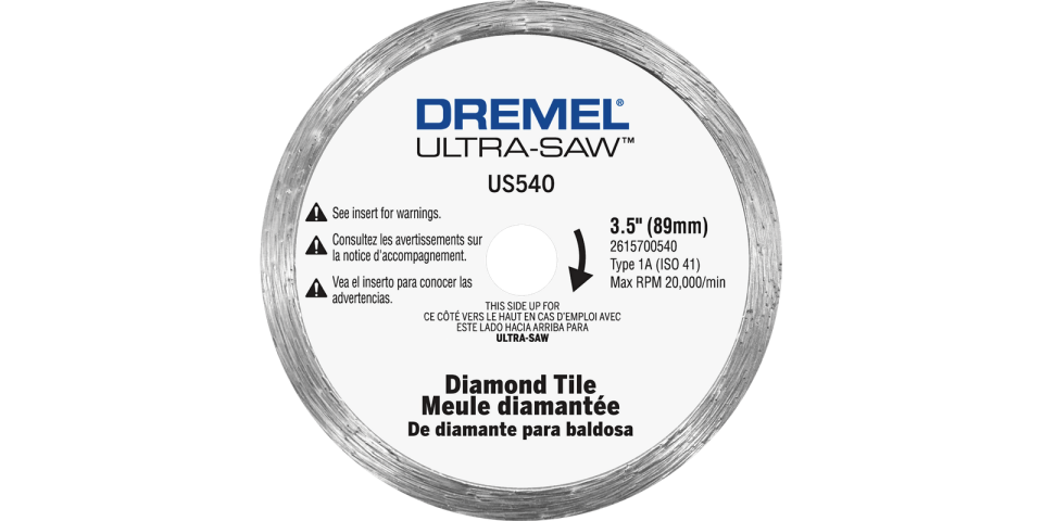 Dremel Ultra-Saw US540 3.5" Diamond Coated Tile Cutting Wheel