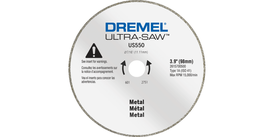Dremel Ultra-Saw US550-01 4" Diamond Grit Metal Cutting Wheel