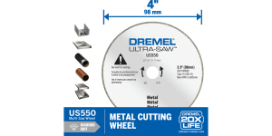 Dremel Ultra-Saw US550-01 4″ Diamond Grit Metal Cutting Wheel